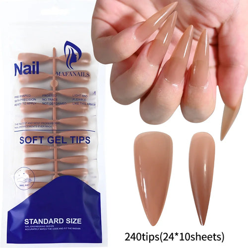 100pcs Light Pink Press On Nails – Full Set False Nails