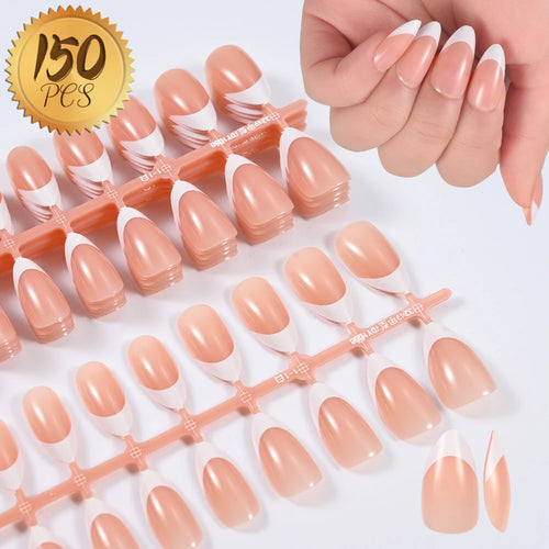 100pcs Light Pink Press On Nails – Full Set False Nails