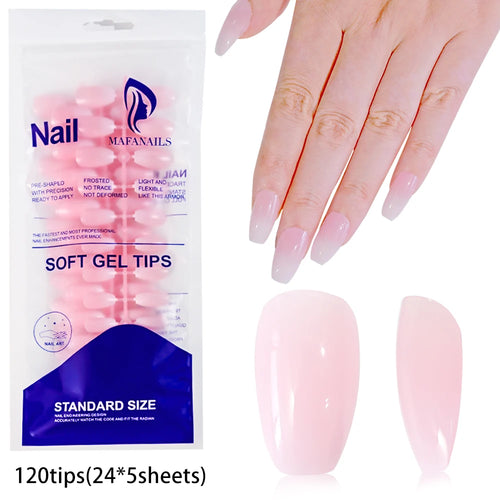 100pcs Light Pink Press On Nails – Full Set False Nails